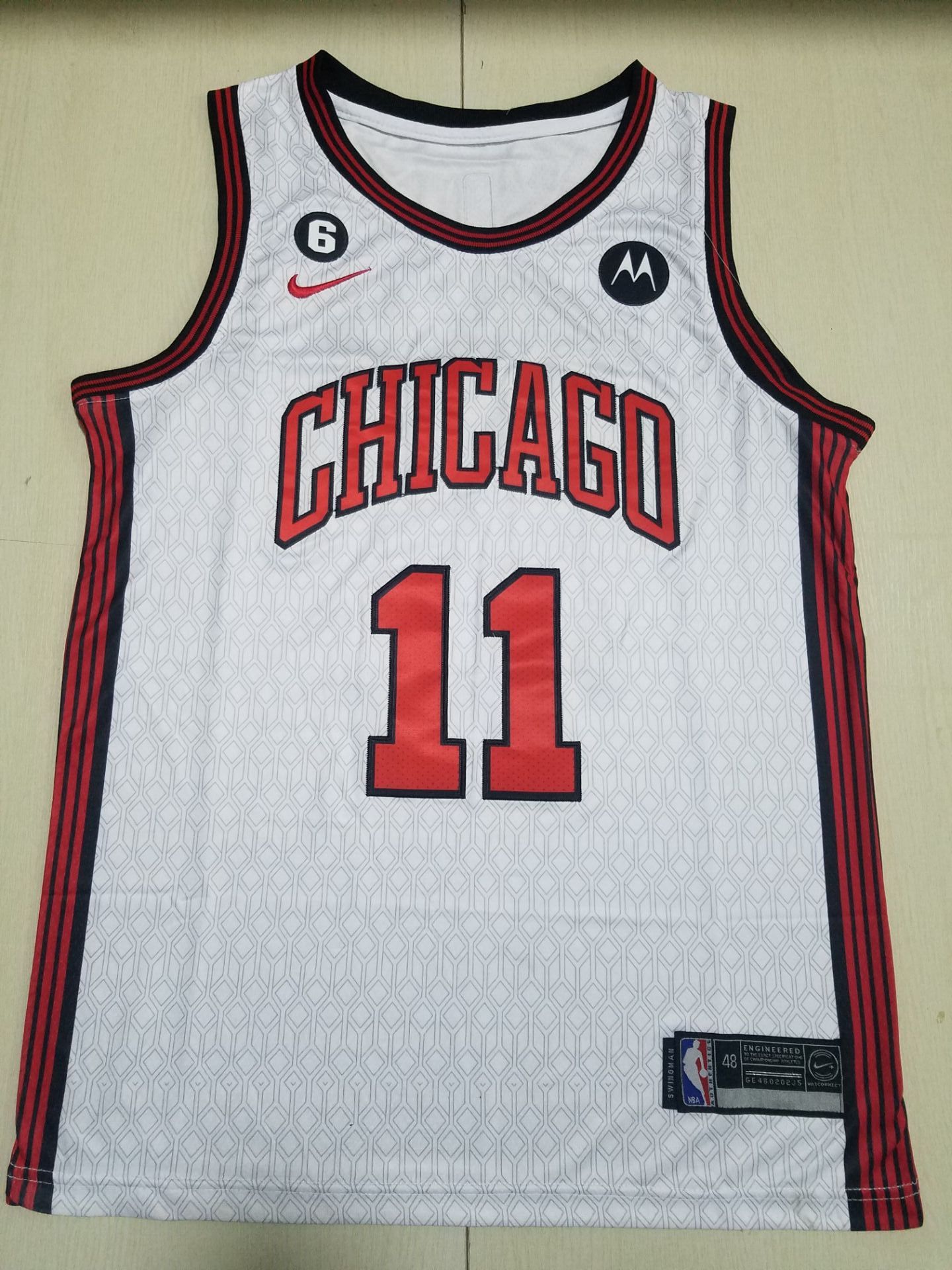 Men Chicago Bulls #11 Derozan White City Edition 2022 Nike NBA Jersey